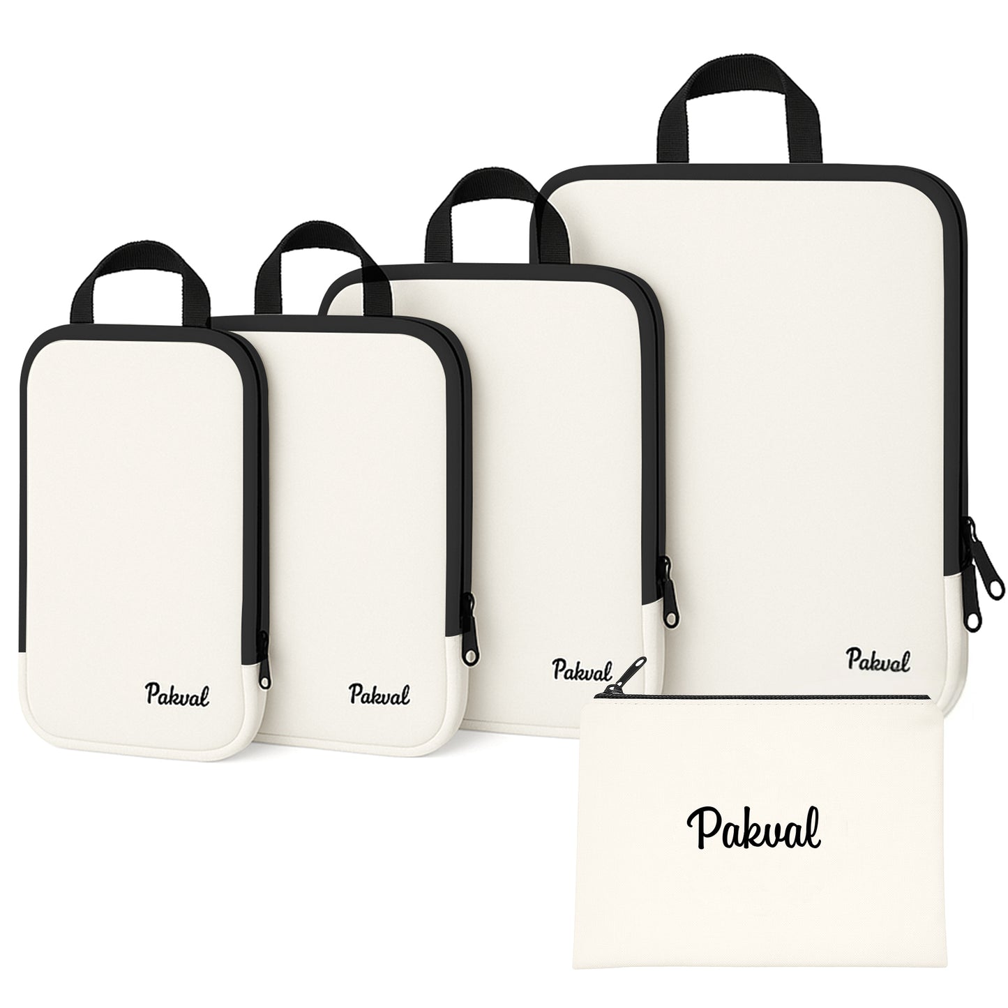 Compression Packing Cubes for Suitcases - Travel Luggage Organiser Set